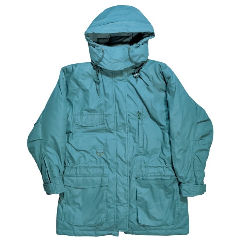 Vintage Eddie Bauer Ridge Line Down Parka Jacket Womens Size M Snorkel Hood